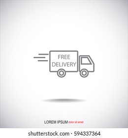 Line icon- Delivery is free