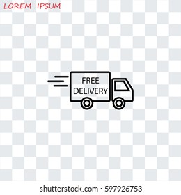 Line icon- Delivery is free