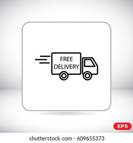 Line icon- Delivery is free
