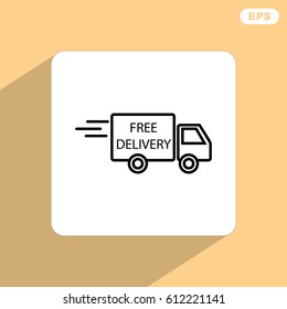 Line icon- Delivery is free