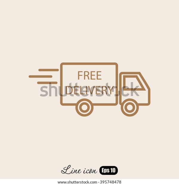 Line icon- Delivery is
free