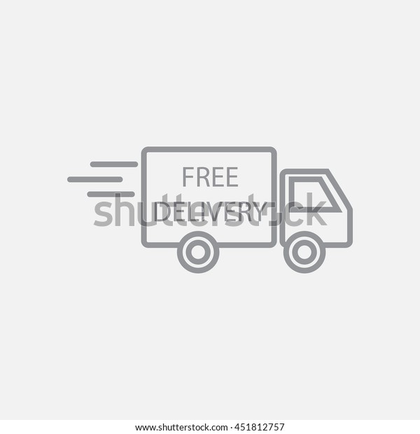 Line icon- Delivery is
free