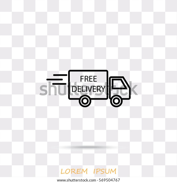 Line icon- Delivery is\
free