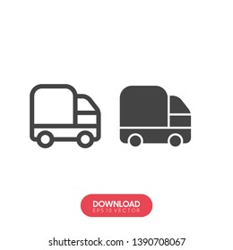 Line icon- delivery - Vector