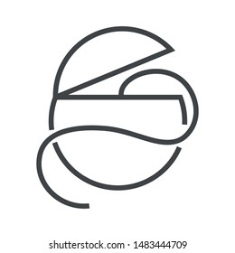 Line icon dental floss. Simple vector illustration with ability to change.