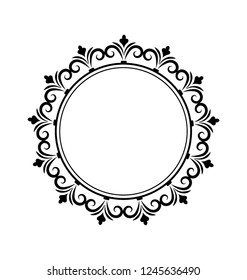 Line icon design of antique frame 