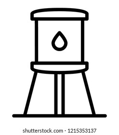 Line icon design of campfire 