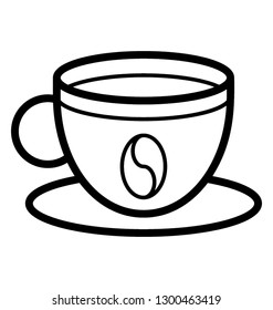 Line icon design of coffee 