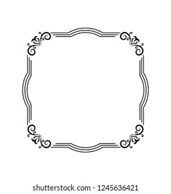 Line icon design of mirror frame