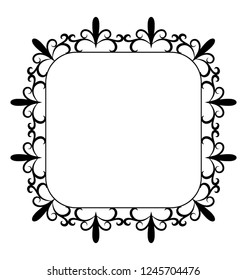 Line icon design of mirror frame