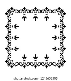 Line icon design of square frame