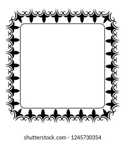 Line icon design of square frame