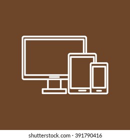 Line icon-  devices
