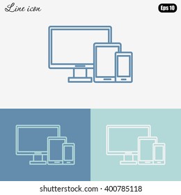 Line icon-  devices