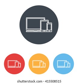 Line icon-  devices
