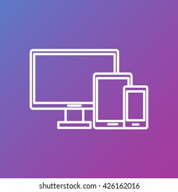 Line icon-  devices