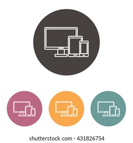 Line icon-  devices