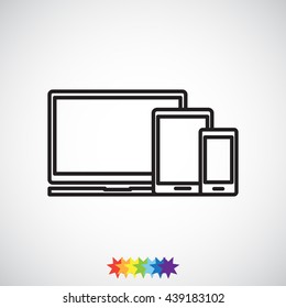Line icon-  devices