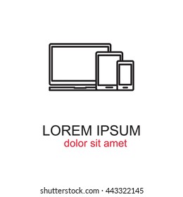Line icon-  devices