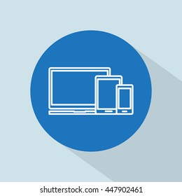 Line icon-  devices