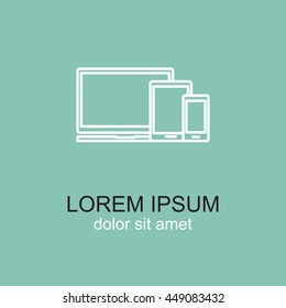 Line icon-  devices