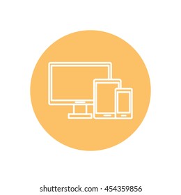 Line icon-  devices