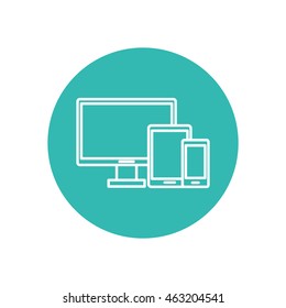 Line icon-  devices
