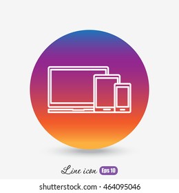 Line icon-  devices