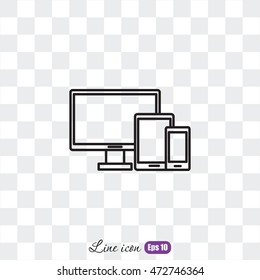 Line icon-  devices