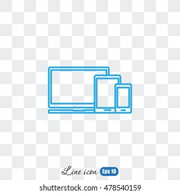 Line icon-  devices