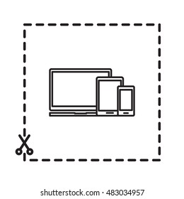 Line icon-  devices