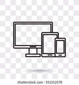 Line icon-  devices