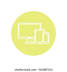 Line icon-  devices