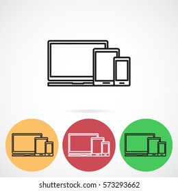 Line icon-  devices