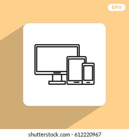 Line icon-  devices