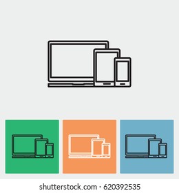 Line icon-  devices