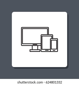 Line icon-  devices