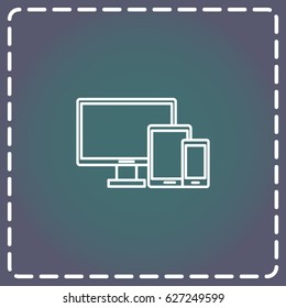 Line icon-  devices