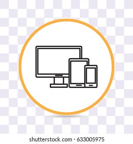 Line icon-  devices