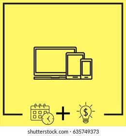 Line icon-  devices
