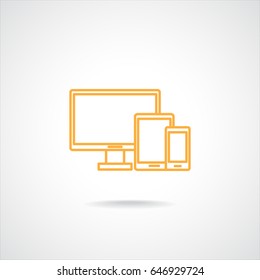 Line icon-  devices
