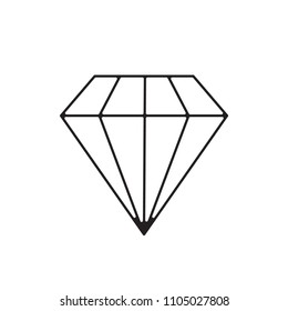 Line icon diamond
