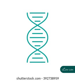 Line icon- dna