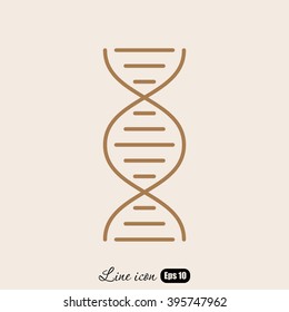 Line icon- dna