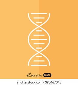 Line icon- dna