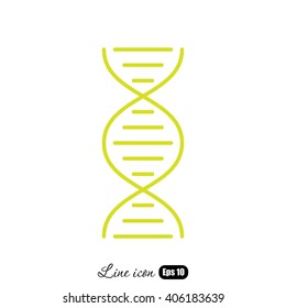 Line icon- dna