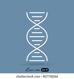 Line icon- dna