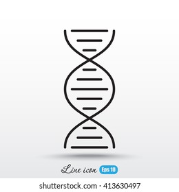 Line icon- dna