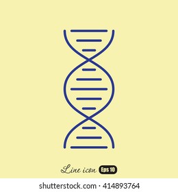Line icon- dna