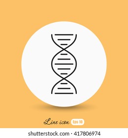 Line icon- dna